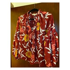 LOVESTITCH Fall flower blouse